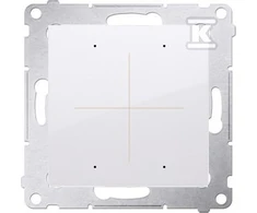 Kontakt-Simon Simon 54 GO Mygtuko valdiklis 30 veiksmų valdymui valdyti. išmaniuoju telefonu valdomas WiFi 230V (modulis) baltas DEK1W.01/11