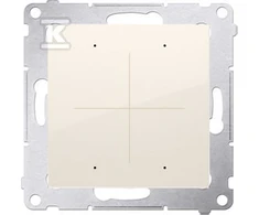 Kontakt-Simon Simon 54 GO Mygtuko valdiklis 30 veiksmų valdymui valdyti. išmaniuoju telefonu valdomas WiFi 230V (modulis) kremas DEK1W.01/41