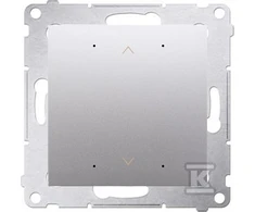 Kontakt-Simon Simon 54 GO Mygtukas valdiklis roletų valdymui išmaniuoju telefonu WiFi 2x5A 230V (modulis) matinis sidabras DEZ1W.01/43