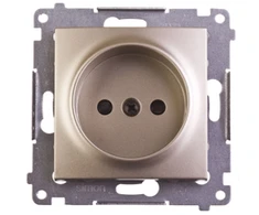Kontakt-Simon SIMON54 single b / up 16A IP20 su aukso skydu - DG1Z.01 / 44