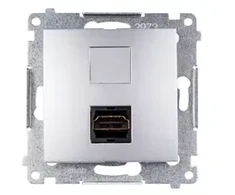 Kontakt Simon DGHDMI.01/43 Simon 54 Lizdas HDMI sidabrinė mat DGHDMI.01/43