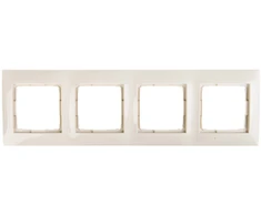 Kontakt Simon DR4/41 Simon 54 Premium Quad rėmas kreminis DR4/41