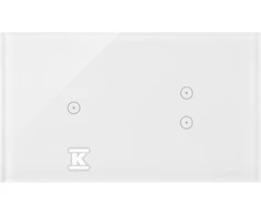 Kontakt-Simon Jutiklinis skydelis Kontakt-Simon 54 Touch DSTR213/70 du moduliai vienas jutiklinis laukas du vertikalūs jutikliniai laukai perlamutrinė balta