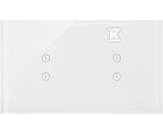 Kontakt-Simon jutiklinis skydelis Kontakt-Simon 54 Touch DSTR233/70 du moduliai du vertikalūs jutikliniai laukai du vertikalūs jutikliniai laukai perlamutrinė balta