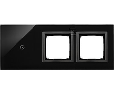 Kontakt-Simon Panel dotykowy 54 Touch DSTR3100/73 trzy moduły jedno pole dotykowe otwór na osprzęt otwór na osprzęt zastygła lawa