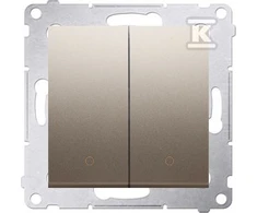Kontakt Simon DW22A.01/44 SIMON54 JUNGTIS, MATINĖ AUKSO