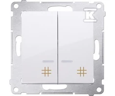 Kontakt Simon DW7/2L.01/11 JUNGTIS SIMON54 BALTA