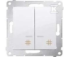Kontakt Simon DW7/2L.01/11 JUNGTIS SIMON54 BALTA
