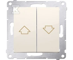 Kontakt-Simon Simon 54 Blind mygtukas 16AX 250V kremas DZP1A.01 / 41