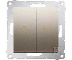 Kontakt Simon Simon 54 Aklas mygtukas 16AX 250V aukso kilimėlis DZP1A.01 / 44