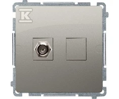 Kontakt-Simon Simon bazinis antenos lizdas su vienu F tipo satinu (BMAF1.01 / 29)