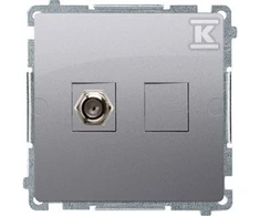 Kontakt-Simon Simon pagrindinis antenos lizdas F tipo sidabro kilimėlis (BMAF1.01 / 43)