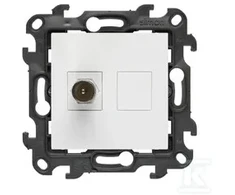 Kontakt-Simon Lizdas antenowe typu IEC-vyrams pojedyncze końcowe Simon 24 (moduł) IP20 balta (NAK1.01/11)