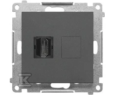 Kontakt Simon GN.1-KR.GRAPHITE.MAT SIMON55