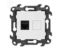Kontakt-Simon Simon 24 Lizdas komputerowe pojedyncze RJ45 kategoria 5e balta N51.01/11