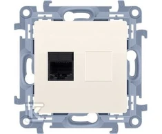 Kontakt-Simon Simon 10 singlas RJ45 kat. 6 kremas (C61.01 / 41)