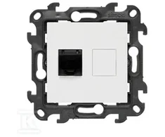 Kontakt-Simon Lizdas komputerowe pojedyncze RJ45 Kontakt-Simon Simon 24 N61.01/11 kategoria 6 (moduł) IP20 balta