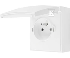 Kontakt Simon GN.1-KR.Z/U IP44 Baltas AQUACLICK