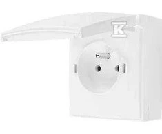 Kontakt Simon GN.1-KR.Z/U IP44 Baltas AQUACLICK