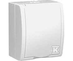 Kontakt Simon GN.1-KR.Z/U N/T IP54 BALTA VANDENIO DEKORAS