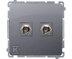 Kontakt Simon GN.2-KR.ANTENNA F STEEL INOX BASIC