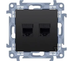 Kontakt Simon GN.2-KR.COMP.RJ45 CAT5E Juodas SIMON10