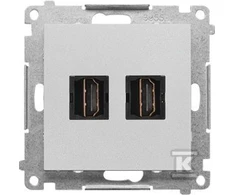 Kontakt Simon GN.2-KR.HDMI ALU.MAT SIMON55
