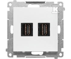 Kontakt Simon GN.2-KR.HDMI MATINĖ BALTA SIMON55