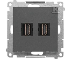 Kontakt Simon GN.2-KR.HDMI GRAPHITE.MAT SIMON55