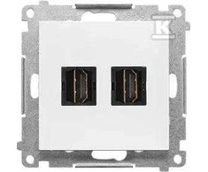 Kontakt Simon GN.2-KR.HDMI MATINĖ BALTA SIMON55