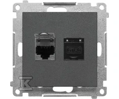 Kontakt Simon GN.2-KR.KOM.RJ45 K.6 P. GRAFIT.M.SIMON55