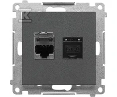 Kontakt Simon GN.2-KR.KOM.RJ45 K.6E P.GRAFIT.M.SIMON55