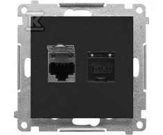 Kontakt Simon GN.2-KR.COM.RJ45 K.6E P.Juodas M.SIMON55