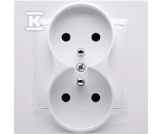 Kontakt Simon GN.2-KR.Z/U MONOBLOK balta SIMON10