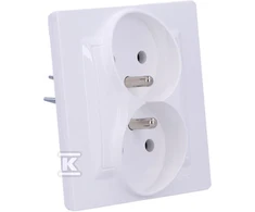 Kontakt Simon GN.2-KR.Z/U MONOBLOK balta SIMON10
