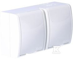 Kontakt Simon GN.2-KR.Z/U N/T IP54 BALTA VANDENIO DEGUSATORIUS