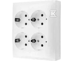 Kontakt Simon GN.4-KR.SCHUKO IP20 Baltas AQUACLICK