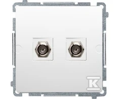 Kontakt-Simon Dvigubo tipo antenos lizdai F BISIJOS BIA (BMAF2.01 / 11)