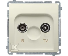 Kontakt-Simon RTV galutinis smėlio spalvos lizdas - BMZAR1 / 1.01 / 12