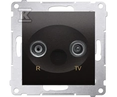 Kontakt-Simon SIMON54 RTV 1d B antenos lizdas galutinis antracitas - DAK.01 / 48