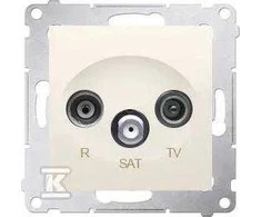 Kontakt-Simon SIMON54 RTV / SAT 1d B antenos lizdas galutinis kremas - DASK.01 / 41