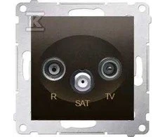 Kontakt Simon GN.ANT.RTV-SAT KOŃC.1.0DB BRĄZ SIMON54