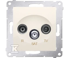Kontakt-Simon SIMON54 RTV / SAT 1d B antenos lizdas galutinis kremas - DASK.01 / 41