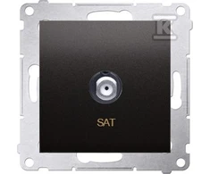 Kontakt-Simon SAT antracito antenos lizdas - DASF1.01 / 48