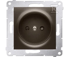 Kontakt-Simon SIMON54 vienas b / w 16A IP20 su bronzos diafragma - DG1Z.01 / 46