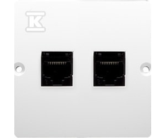 Kontakt Simon GN.COMP.RJ45 DOUBLE 5CAT. Baltas BMF52.02/1