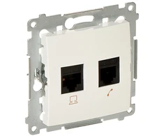 Kontakt Simon UŽBAIGIMO LIZDUKAS RJ-45 + RJ-12 D5T.01/11-SIMON54