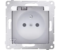 Kontakt Simon GN.IP44 B/USSZ.TRANSP. Baltas SIMON54
