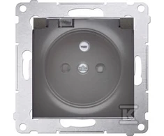 Kontakt-Simon SIMON54 yra 1 kartus sandarus lizdas su 16A IP44 antracitu - DGZ1BZ.01 / 48A