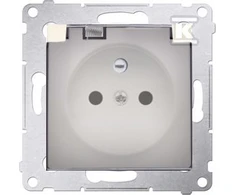 Kontakt Simon GN.IP44 SU/TRANSP.SEAL KREMU SIMON54